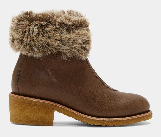 Теплые зимние ботинки на меху стильная обувь от Chlo Moncler Fendi Hunter Coach Marni | Vogue