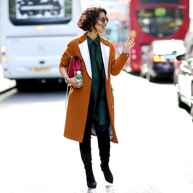 Пальто лучшие образы на стритстайлфото гостей Недель моды за 2014 год | Vogue