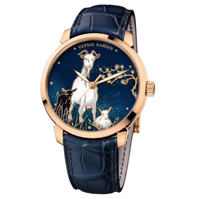 Classico Goat Ulysse Nardin коллекционные часы с изображением козы  символа 2015 года | Vogue