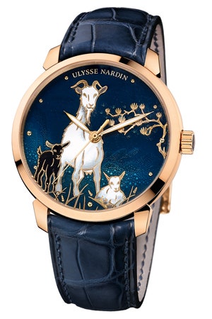 Classico Goat Ulysse Nardin коллекционные часы с изображением козы  символа 2015 года | Vogue