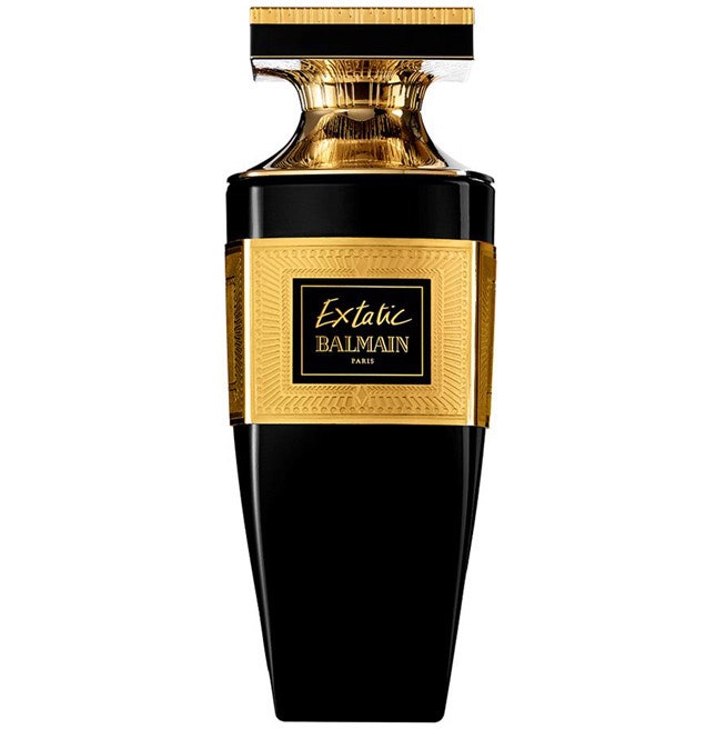 Аромат Balmain Extatic Intense Gold во флаконе в виде амфоры из черного стекла | Vogue