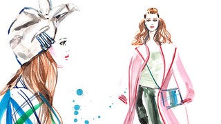 Зарисовки иллюстраторов на MercedesBenz Fashion Week Russia | Vogue