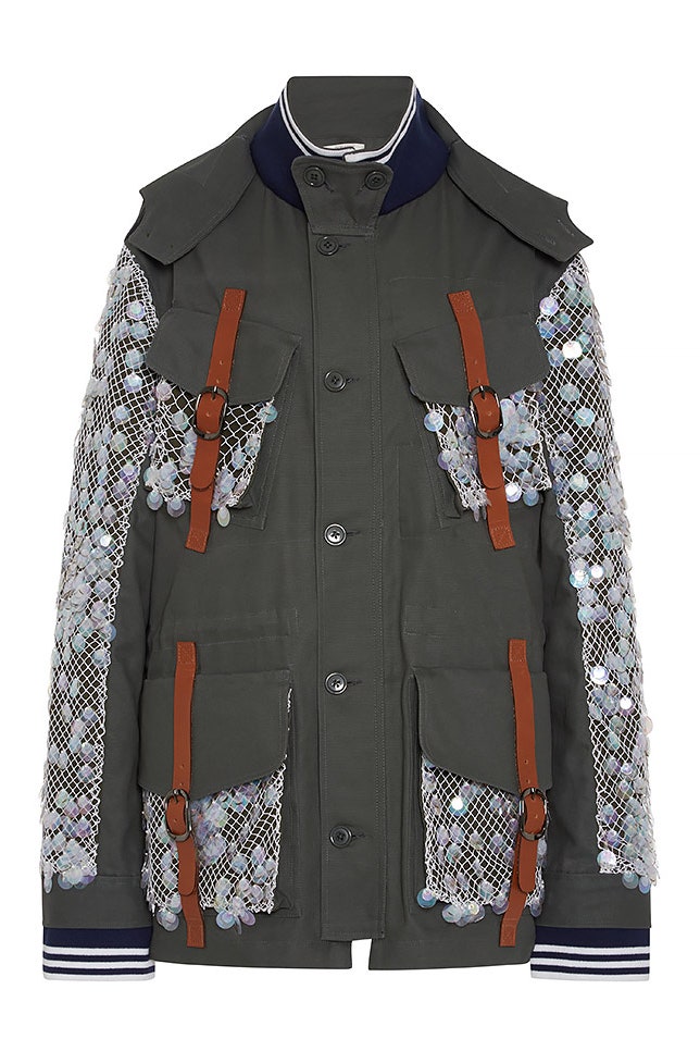 Куртки Rodarte в стиле милитари вещи из вельвета с накладными карманами и пряжками | Vogue