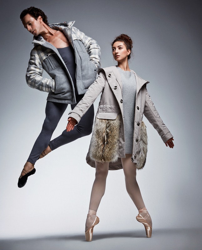 Артпроект Peuterey артисты балета в одежде бренда на кадрах Данила Головкина | Vogue