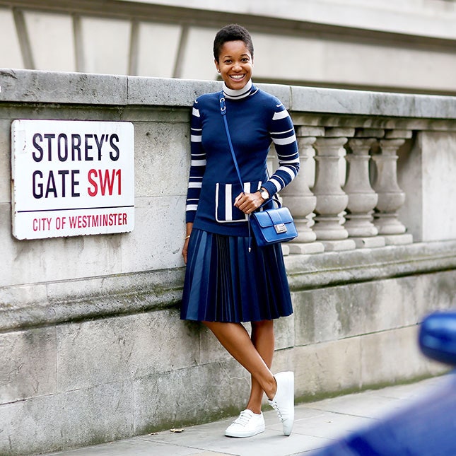 Неделя моды в Лондоне стритстайлфото гостей показа одетых в стиле smart casual | Vogue