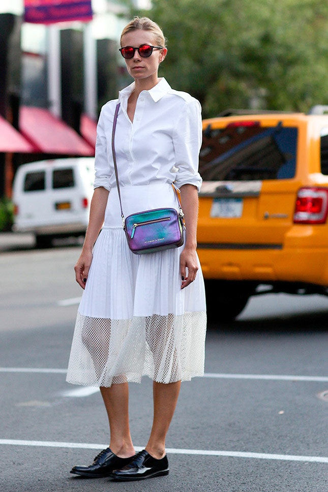 Streetstyle фото на Неделе моды в НьюЙорке сентябрь 2014 | Vogue