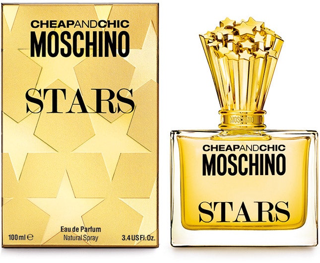 Аромат Stars от Moschino Cheap  Chic во флаконе со скульптурной крышкой | Vogue