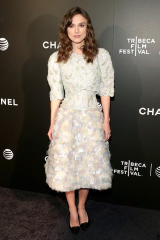Кира Найтли в Chanel Couture на закрытии фестиваля Tribeca.