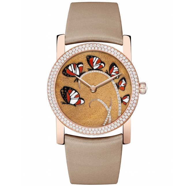 Часы Chaumet Attrapemoi…si tu m'aimes с бабочками из черненного золота и древесины | Vogue
