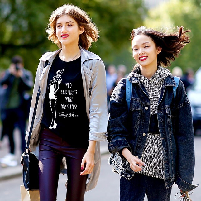 Стритстайл фото на Неделе моды в Лондоне что носят модницы осенью 2014 | Vogue