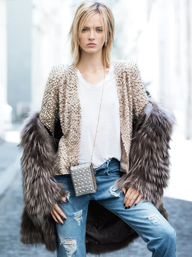 Уличная мода порусски haute couture и меха джинсы кожа и футболки | VOGUE