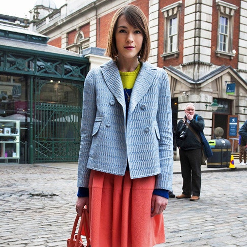 Streetstyle на Неделе моды в Лондоне