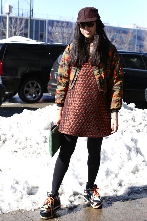Streetstyle на Неделе моды в НьюЙорке