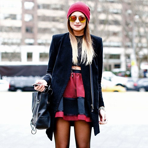 Streetstyle на Неделе моды в Нью-Йорке