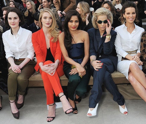 Гости показа Burberry Prorsum осеньзима 201314