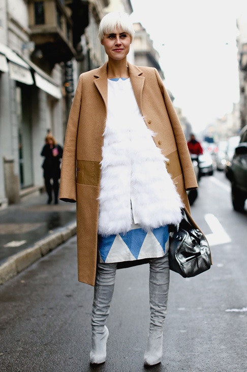 Streetstyle на Неделе моды в Милане