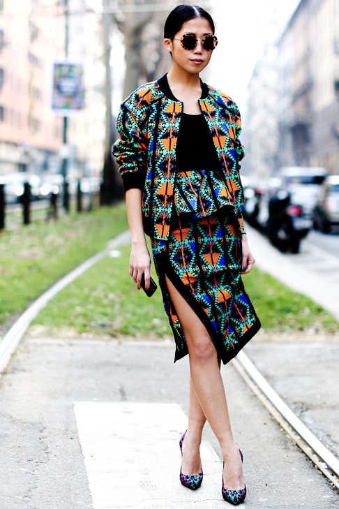 Streetstyle на Неделе моды в Милане