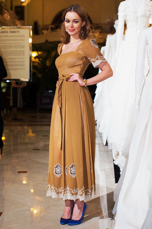 Фира Чилиева Мирослава Дума и другие гости открытия выставки платьев Alberta Ferretti в Москве