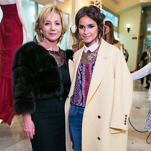 Открытие выставки платьев Alberta Ferretti в Москве