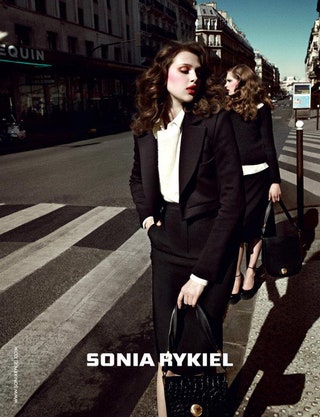 Анаис Пульо и Каролин БрашНильсен в рекламной кампании Sonia Rykiel. Фотограф Седрик Буше.