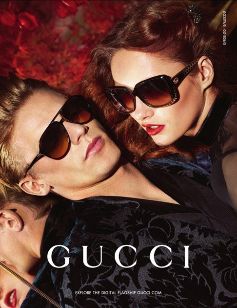 Кармен Педару в осеннезимней кампании Gucci