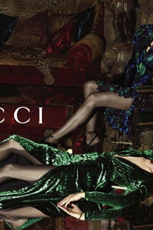 Кармен Педару в осеннезимней кампании Gucci