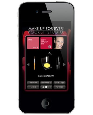 Приложение для iPhone Make Up For Ever Pocket Studio.