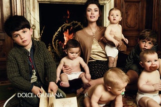 Бьянка Балти в рекламной кампании Dolce  Gabbana Baby. Фотограф Джампаоло Сгура.