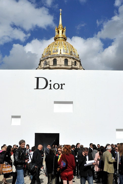 Гости показа Dior весналето 2013