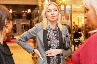 Виктория Давыдова в бутике Bosco.