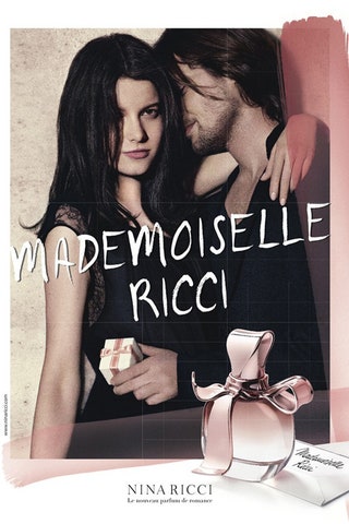 Рекламная кампания аромата Nina Ricci Mademoiselle Ricci.