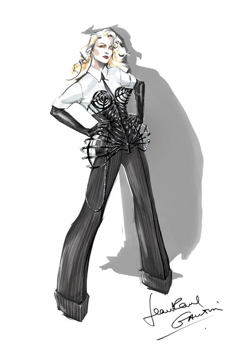 ЖанПоль Готье сшил костюм для мирового тура Мадонны