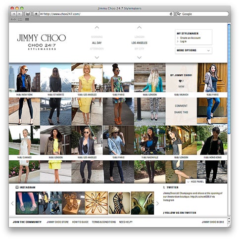 Jimmy Choo запустили сайт Сhoo247.com
