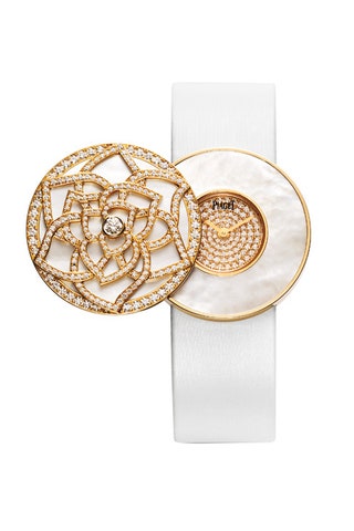 Часы Limelight Garden Party из розового золота с бриллиантами и перламутром Piaget.