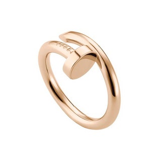 Кольцо из розового золота Juste un Clou Cartier.