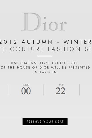 Прямая трансляция показа первой коллекции Рафа Симонса для Dior