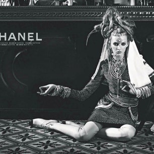 Дарья Строкоус в рекламной кампании коллекции Chanel Paris-Bombay