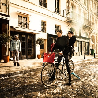 Коко Роша на съмках рекламной кампании Longchamp осеньзима 201213.