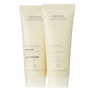Очищающий гель All Sensitive Cleanser и увлажняющий крем All Sensitive Moisturizer для чувствительной кожи Aveda.