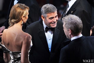 Стейси Кейблер и Джордж Клуни.