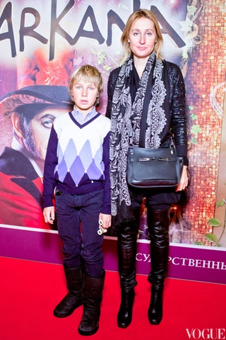 Оксана Бондаренко с сыном.
