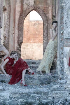 Бэкстейдж съемки рекламной кампании Valentino весналето 2012
