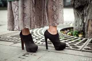 Ботильоны Alaia.