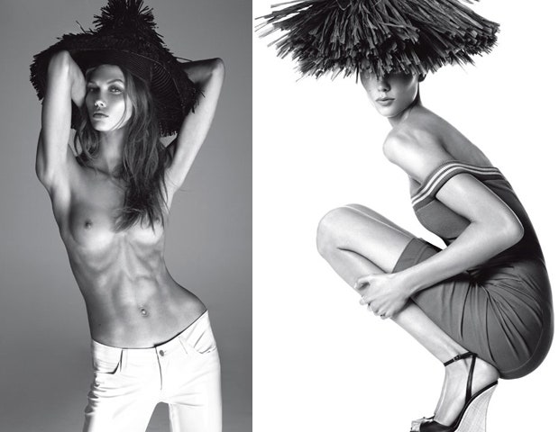 Карли Клосс фото голой модели для итальянского Vogue