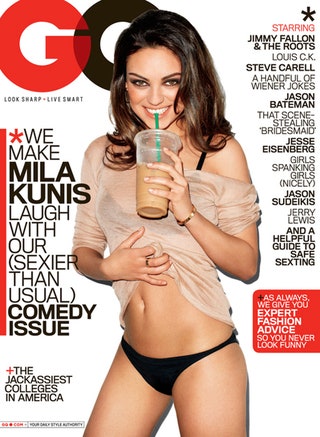 Мила Кунис на обложке американского GQ август 2011.