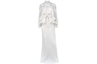 Платье из шелка и кружева Givenchy Haute Couture by Riccardo Tisci.