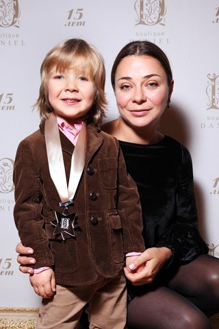 Наталья Лучанинова с сыном.