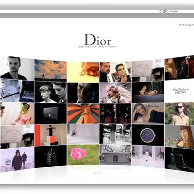 Новые сайты Dior и Garage