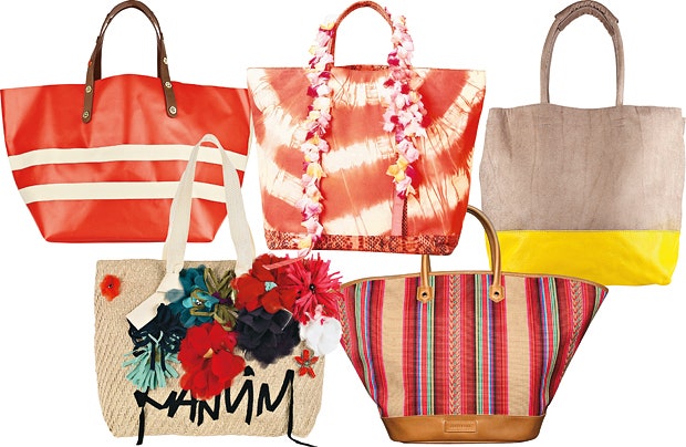 Пляжные сумки  яркие и стильные аксессуары для города | VOGUE