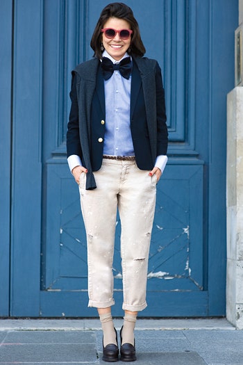 Tom Boy  любимый образ Натальи Туровниковой укороченные брюки сорочка зауженный пиджак | VOGUE